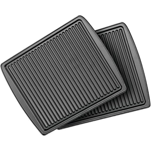 Black+Decker 1400w 2-In-1 4 Slice Sandwich Maker & Grill With Interchangeable Plate