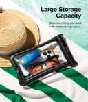 Ringke Waterproof Phone Pouch Floating [Air Pockets] Waterproof Phone Case Compatible with iPhone 14 13 12 11 Pro Max Mini, Dry Bag Designed for Samsung Galaxy S23 Ultra Plus Pixel 7 pro - Black