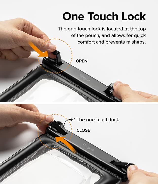 Ringke Waterproof Phone Pouch Floating [Air Pockets] Waterproof Phone Case Compatible with iPhone 14 13 12 11 Pro Max Mini, Dry Bag Designed for Samsung Galaxy S23 Ultra Plus Pixel 7 pro - Black