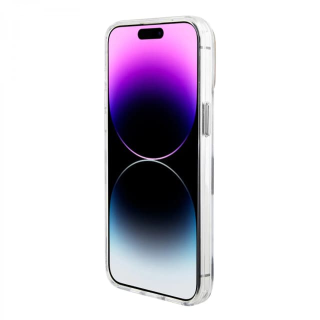 U.S.Polo Assn. Clear Case with Leather Gripstand for iPhone 15 Pro Max - Clear