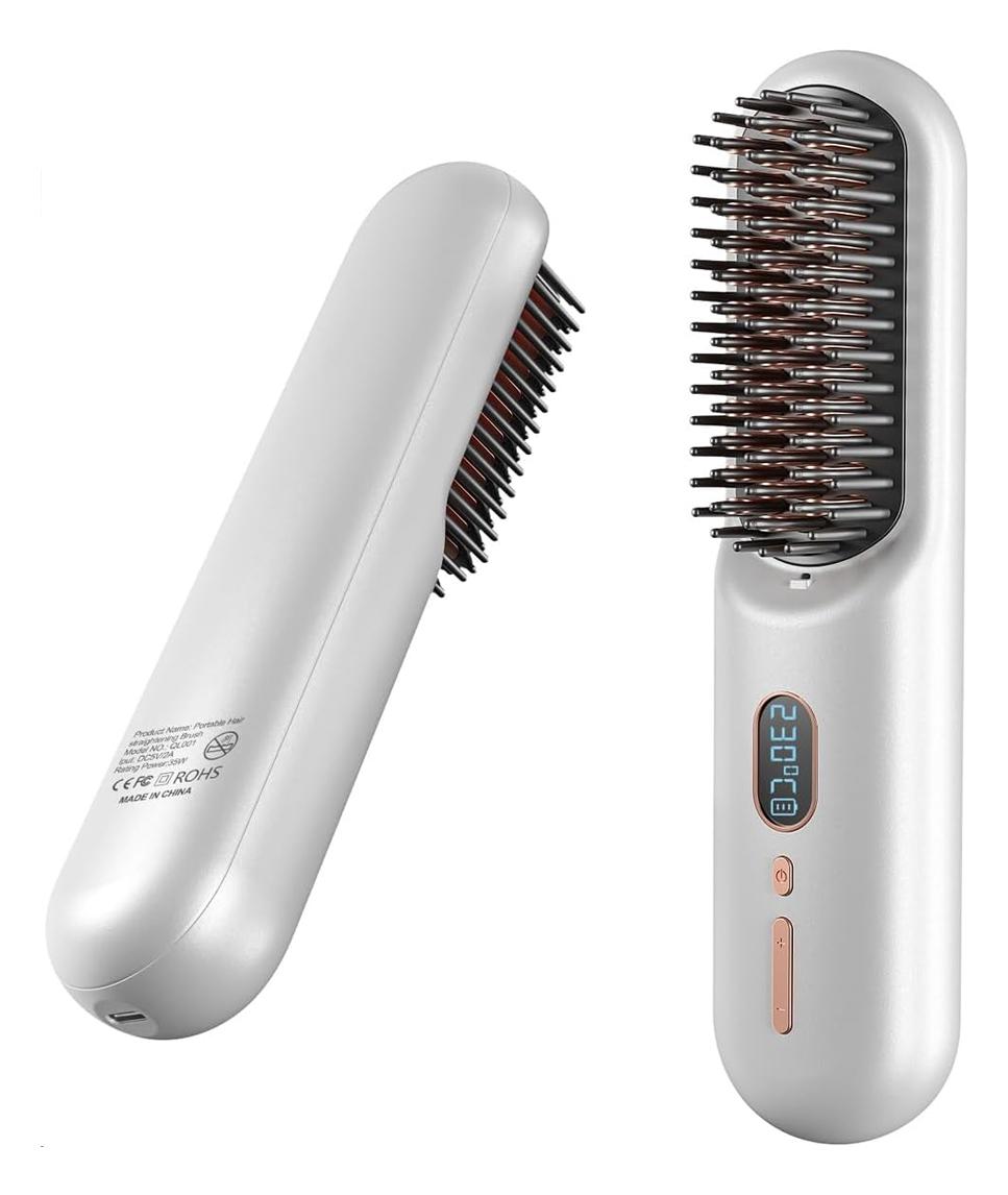 Portable Cordless Hair Straightener Brush 9600mAh 230℃