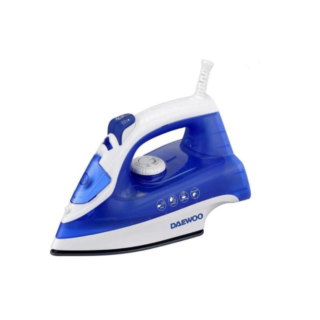 DAEWOO  1800w Steam Iron With Non-Stick Soleplate, Self Clean, Spray & Steam Function Korean Technology Dark Blue - SW1hZ2U6MzIzOTA1Mw==