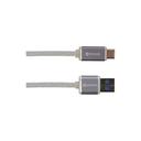 Skross Charge' N Sync Usb Type-C (3.0) Steel Line Cable, Fast Charging 3a Steel Line 1m Type C Cable, Data Transfer And Charging At Faster Speed, Designed In Switzerland, 2.700243 White