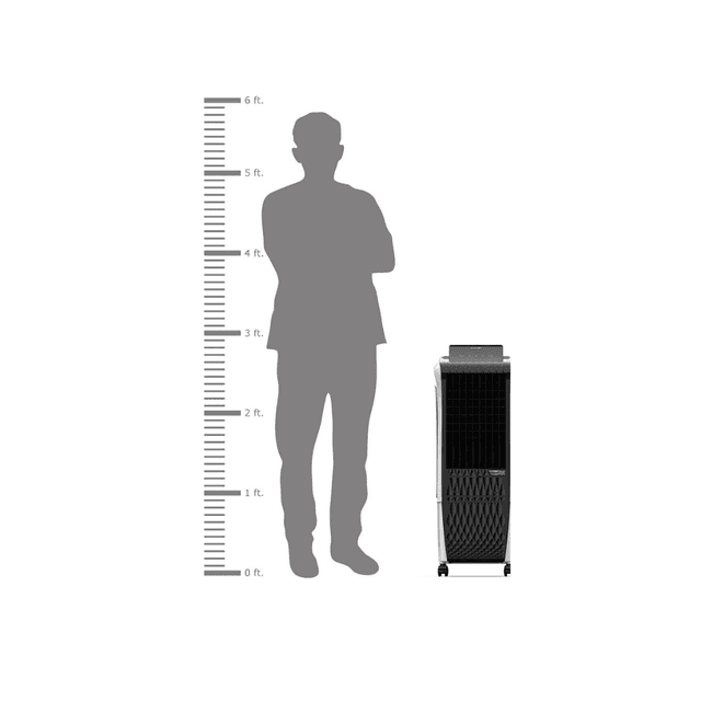 Symphony Diet 3d 20i Portable Tower Air Cooler For Home, Office With 3-Side Honeycomb Pads, Pop-Up Touchscreen, I-Pure Technology And Low Power Consumption, Grey - SW1hZ2U6MzIzOTA0NA==