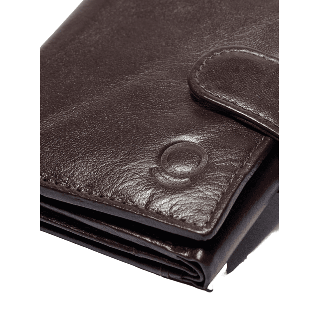 محفظة جلد صغيرة للنساء بني كريزي  Grazie Leather Wallet Small Brown