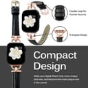 سوار ساعة ابل 38/40/41 ملم جلد للنساء زهري فاتح او اوزون O Ozone Leather Band Compatible with Apple Watch