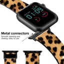 O Ozone Silicone Bands Compatible with Apple Watch Straps 38mm 40mm 41mm Women Men, Stylish Pattern Silicone Straps Replacement Watch Bands for iWatch Series 9 8 7 6 5 4 3 2 1 SE- Leopard Print