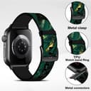 O Ozone Silicone Bands Compatible with Apple Watch Straps 38mm 40mm 41mm Women Men, Stylish Pattern Silicone Straps Replacement Watch Bands for iWatch Series 9 8 7 6 5 4 3 2 1 SE- Green Marble
