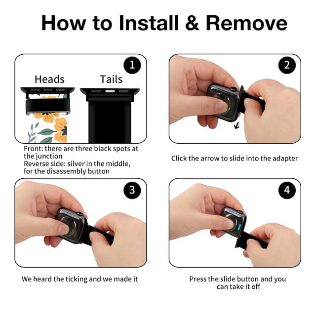 O Ozone Silicone Bands Compatible with Apple Watch Straps 38mm 40mm 41mm Women Men, Stylish Pattern Silicone Straps Replacement Watch Bands for iWatch Series 9 8 7 6 5 4 3 2 1 SE- Flowers Pattern