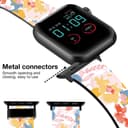 O Ozone Silicone Bands Compatible with Apple Watch Straps 38mm 40mm 41mm Women Men, Stylish Pattern Silicone Straps Replacement Watch Bands for iWatch Series 9 8 7 6 5 4 3 2 1 SE- Colorful