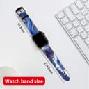 O Ozone Silicone Bands Compatible with Apple Watch Straps 38mm 40mm 41mm Women Men, Stylish Pattern Silicone Straps Replacement Watch Bands for iWatch Series 9 8 7 6 5 4 3 2 1 SE- Blue Marble