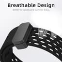 سوار ساعة ابل وتش الذكية سيليكون مثقب لون برتقالي من او اوزون O Ozone Magnetic Buckle Silicone Band Compatible with Apple watch Series