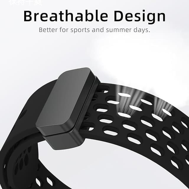 سوار ساعة ابل وتش الذكية سيليكون مثقب لون برتقالي من او اوزون O Ozone Magnetic Buckle Silicone Band Compatible with Apple watch Series