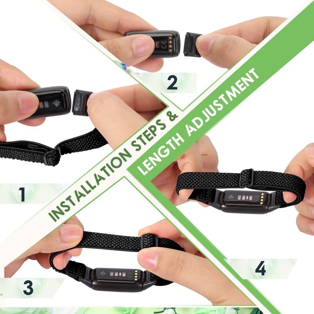 سوار ساعة ذكية فيت بيت لوكس قماش نايلون لون رمادي من او اوزون O Ozone Nylon Band Compatible with Fitbit Luxe Bands for Women Men