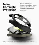 كفر حماية ساعة سامسونغ جالاكسي 7 مقاس 40 ملم مع واقي شاشة أسود غير لامع رينجكي Ringke Slim & Glass Compatible with Samsung Galaxy Watch 7 40mm Case