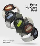 كفر حماية ساعة سامسونغ جالاكسي 7 مقاس 40 ملم مع واقي شاشة أسود غير لامع رينجكي Ringke Slim & Glass Compatible with Samsung Galaxy Watch 7 40mm Case