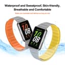 O Ozone Silicone Loop Magnetic Watch Band Compatible with Samsung Galaxy Fit 3, Soft Silicone Sport Fitness Strap Bracelet for Men Women, Breathable Replacement Band for Galaxy Fit3- Blue