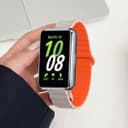 O Ozone Silicone Loop Magnetic Watch Band Compatible with Samsung Galaxy Fit 3, Soft Silicone Sport Fitness Strap Bracelet for Men Women, Breathable Replacement Band for Galaxy Fit3- Blue