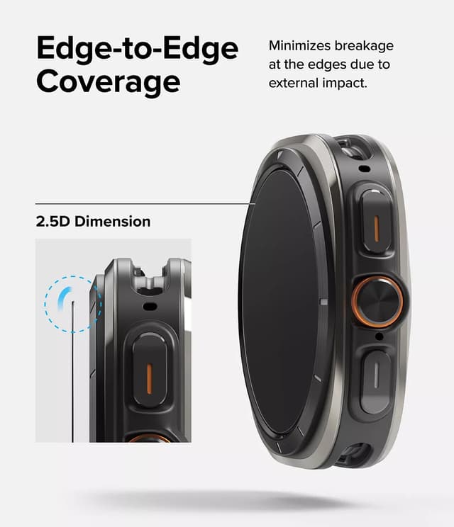 Ringke Glass [4 Pack] Compatible with Samsung Galaxy Watch Ultra (47mm) Screen Protector, [Anti-Scratch] HD Clear 9H Hardness Full Cover Tempered Glass Protective Film - R10