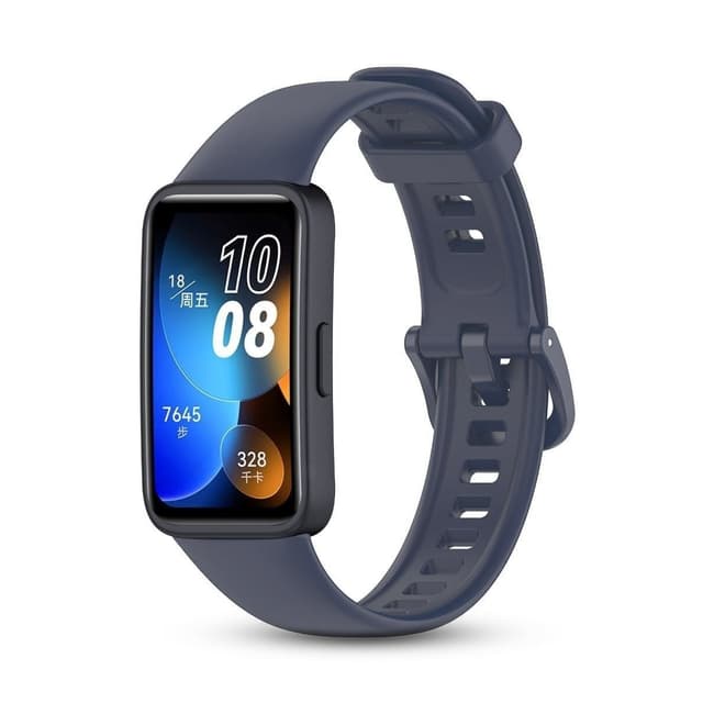 سوار ساعة هواوي باند 8+9 لون ازرق مطفي من او زون O Ozone Silicone Straps Compatible with Huawei Band 8 Huawei Band 9 Soft Silicone Sport Replacement Band Bracelet Wristband Adjustable Strap with Clasp for Women Men Midnight Blue