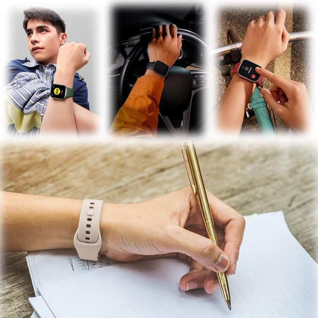 مجموعة بدائل ستراب ساعة ريدمي الذكية مع الاطار الحامي للشاشة بعدة الوان او اوزون Smartwatch Strap Set for Redmi Watch with Screen Protection Assorted Colors O Ozone