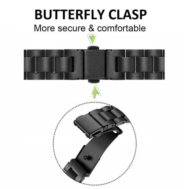 O Ozone Metal Watch Strap Compatible with Redmi Watch 3 Active/Redmi Watch 3 Lite, Stainless Steel Strap Bracelet for Men Women, Adjustable Replacement Band- Gold