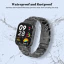 O Ozone Metal Watch Strap Compatible with Redmi Watch 3 Active/Redmi Watch 3 Lite, Stainless Steel Strap Bracelet for Men Women, Adjustable Replacement Band- Gold