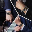 O Ozone Metal Watch Strap Compatible with Redmi Watch 3 Active/Redmi Watch 3 Lite, Stainless Steel Strap Bracelet for Men Women, Adjustable Replacement Band- Gold