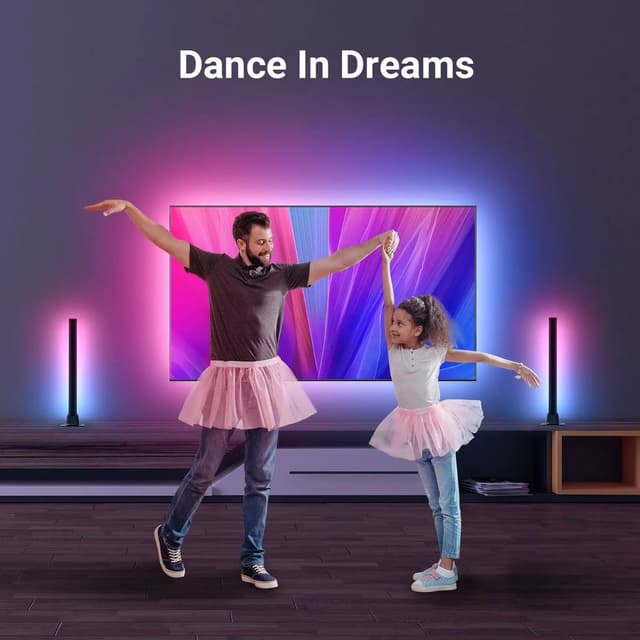 اضاءة ليد شريط واضاءة عامودية تفاعلية للتلفاز Apex Hdmi Sync Tv Backlight And Sync Bar Light