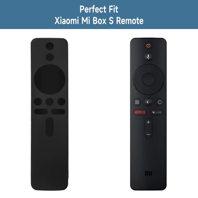 O Ozone Silicone Remote Control Protective Case Cover for Xiaomi Mi Box S/4X Mi TV Stick Smart Tv Box Controller Remote Skin Sleeve Shockproof Protector for Mi TV- Clear