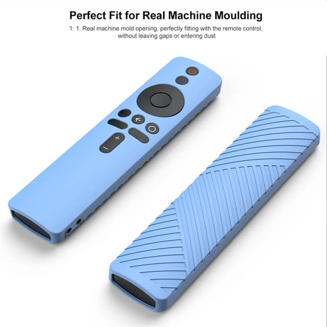 O Ozone Silicone Remote Control Protective Case Cover for Xiaomi Mi Box S/4X Mi TV Stick Smart Tv Box Controller Remote Skin Sleeve Shockproof Protector for Mi TV- Clear