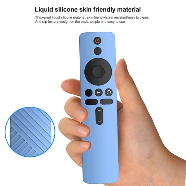 O Ozone Silicone Remote Control Protective Case Cover for Xiaomi Mi Box S/4X Mi TV Stick Smart Tv Box Controller Remote Skin Sleeve Shockproof Protector for Mi TV- Clear