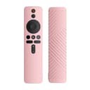 O Ozone Silicone Remote Control Protective Case Cover for Xiaomi Mi Box S/4X Mi TV Stick Smart Tv Box Controller Remote Skin Sleeve Shockproof Protector for Mi TV- Pink