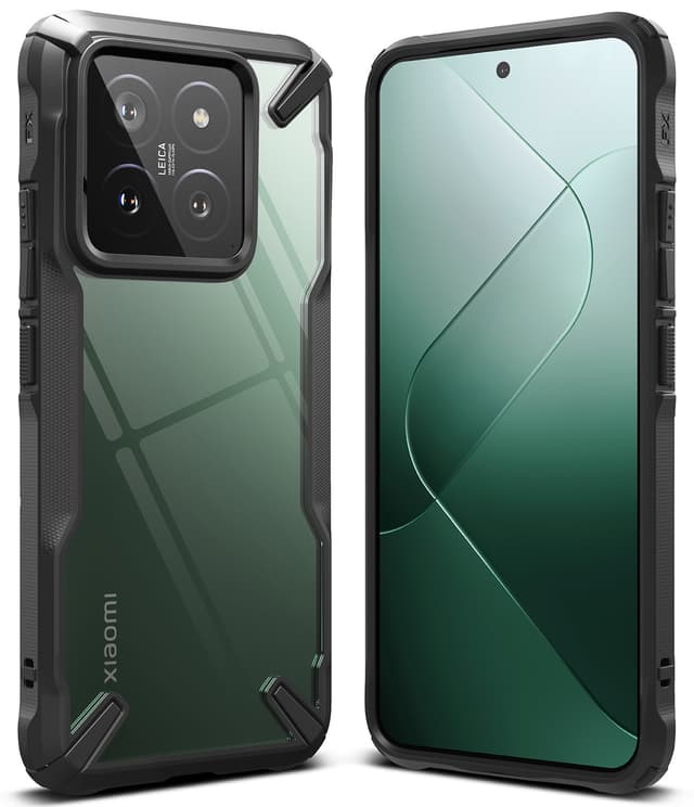 كفر شاومي 14 أسود بولي كربونات رينجكي Ringke Fusion-X Compatible with Xiaomi 14 Case