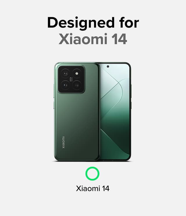 كفر شاومي 14 أسود بولي كربونات رينجكي Ringke Fusion-X Compatible with Xiaomi 14 Case