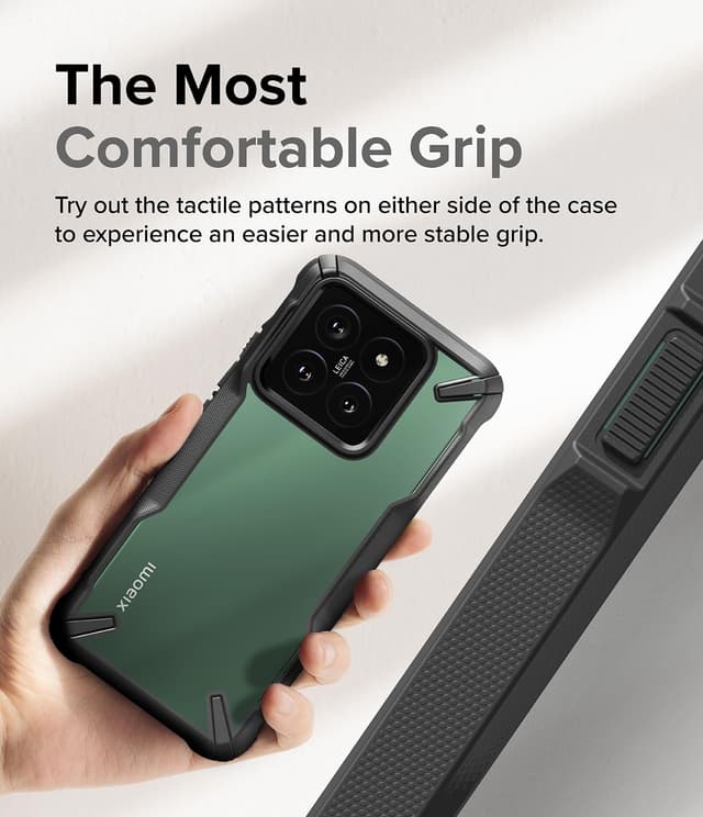 كفر شاومي 14 أسود بولي كربونات رينجكي Ringke Fusion-X Compatible with Xiaomi 14 Case