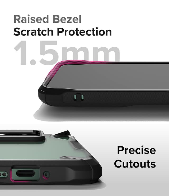كفر شاومي 14 أسود بولي كربونات رينجكي Ringke Fusion-X Compatible with Xiaomi 14 Case