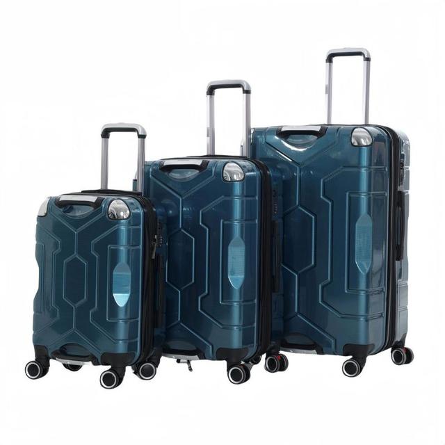 طقم شنط سفر 3 قطع بعجلات دوارة (20 ، 24 ، 28) بوصة Travel Rolling Luggage Suitcase - SW1hZ2U6MzI5ODYwNw==