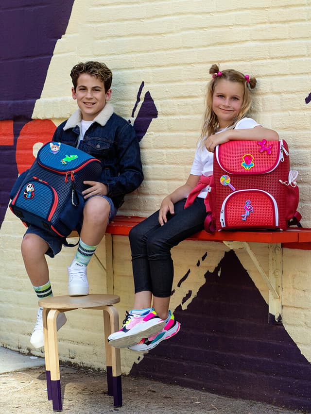 Light Plus Nine Student Backpack blue/dark blue - 701008