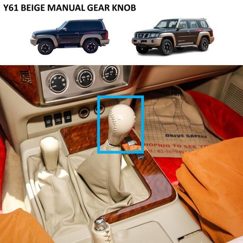 Y61 Beige Manual Gear Knob Nissan Patrol Y61 Super Safari VTC GU - SW1hZ2U6MzI1MzE4NQ==