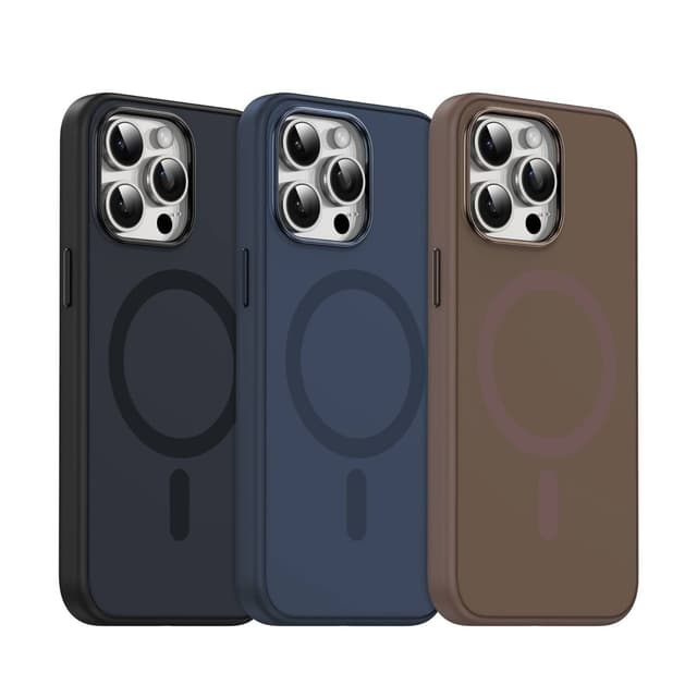 كفر ايفون 15 برو من السيليكون السائل لون بني من جرين ليون Green Lion Duo Liquid Silicon Case for iPhone 15 Pro Brown