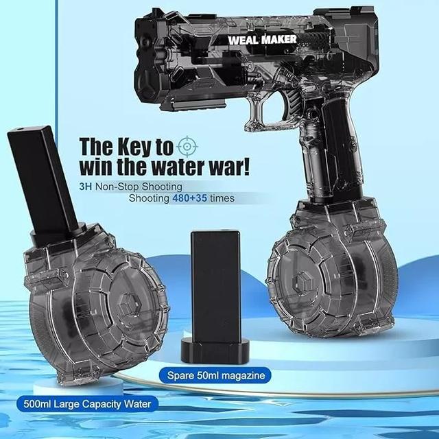 لعبة مسدس ماء 1200 مللي أمبير Weal Maker Electric Water Gun
