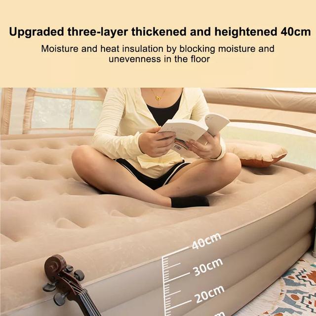 مرتبة هوائية قابلة للنفخ 4000 مللي أمبير مع منفاخ مدمج Outdoor One-click Inflatable Mattress - SW1hZ2U6MzI5NTQyNw==