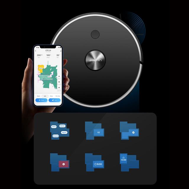 مكنسة روبوت التنظيف يو ونت 2700 باسكال 5200 مللي أمبير مع صندوق للغبار Uwant U100 Robot Vacuum Cleaner With Smart Station
