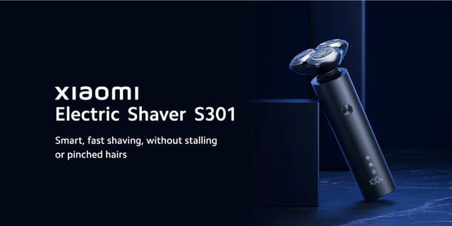 Xiaomi Mi Electric Shaver S301: A Stylish and Efficient Electric Shaver with 360° Floating Heads, LED Display, and IPX7 Waterproof Rating