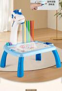 طاولة رسم للاطفال مع بروجكتر صور و 12 قلم تلوين ودفتر رسم Drawing Painting Table With Projector