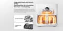 قلاية هوائية ذكية 5.5 لتر 1600 واط أبيض شاومي Xiaomi Smart 5.5 L Air Fryer