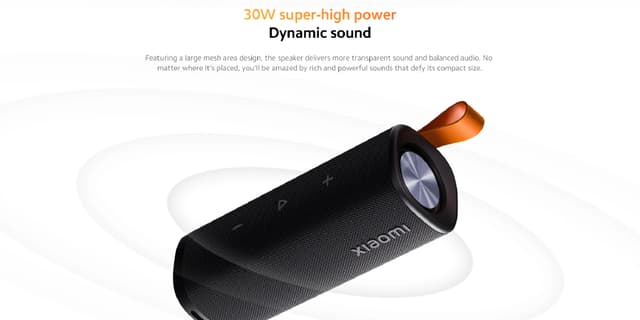 مكبر صوت بلوتوث محمول 30 واط مقاوم للماء أحمر شاومي Xiaomi Sound Outdoor 30W