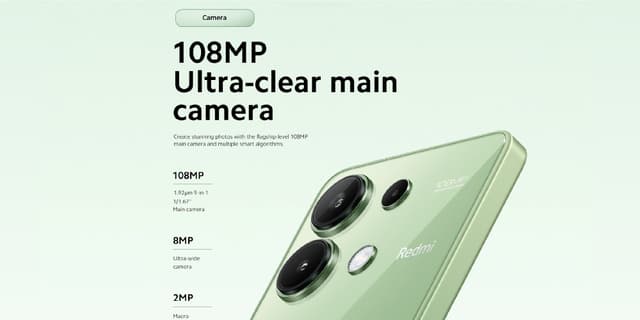 موبايل جوال ريدمي نوت 13 رام 8 جيجا 256 جيجا تخزين أزرق شاومي Xiaomi Redmi Note 13