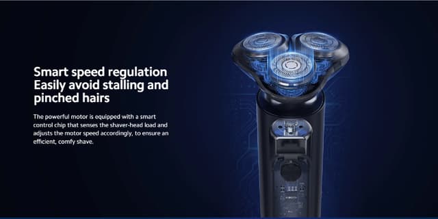 Xiaomi Mi Electric Shaver S301: A Stylish and Efficient Electric Shaver with 360° Floating Heads, LED Display, and IPX7 Waterproof Rating
